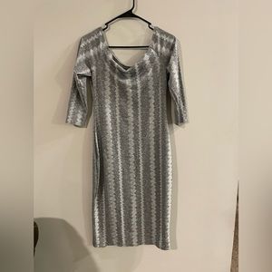 Silver shinning dresses size large